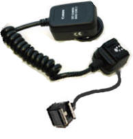 HSFM-ETTLS Shortened Canon Off Camer Shoe Cord 2 for Pocket Wizard Remote.