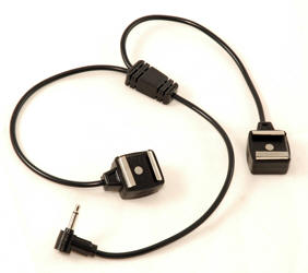 MY-2HSFM Y cord (2) Hot shoe female / Miniphone 1 1 1 ft